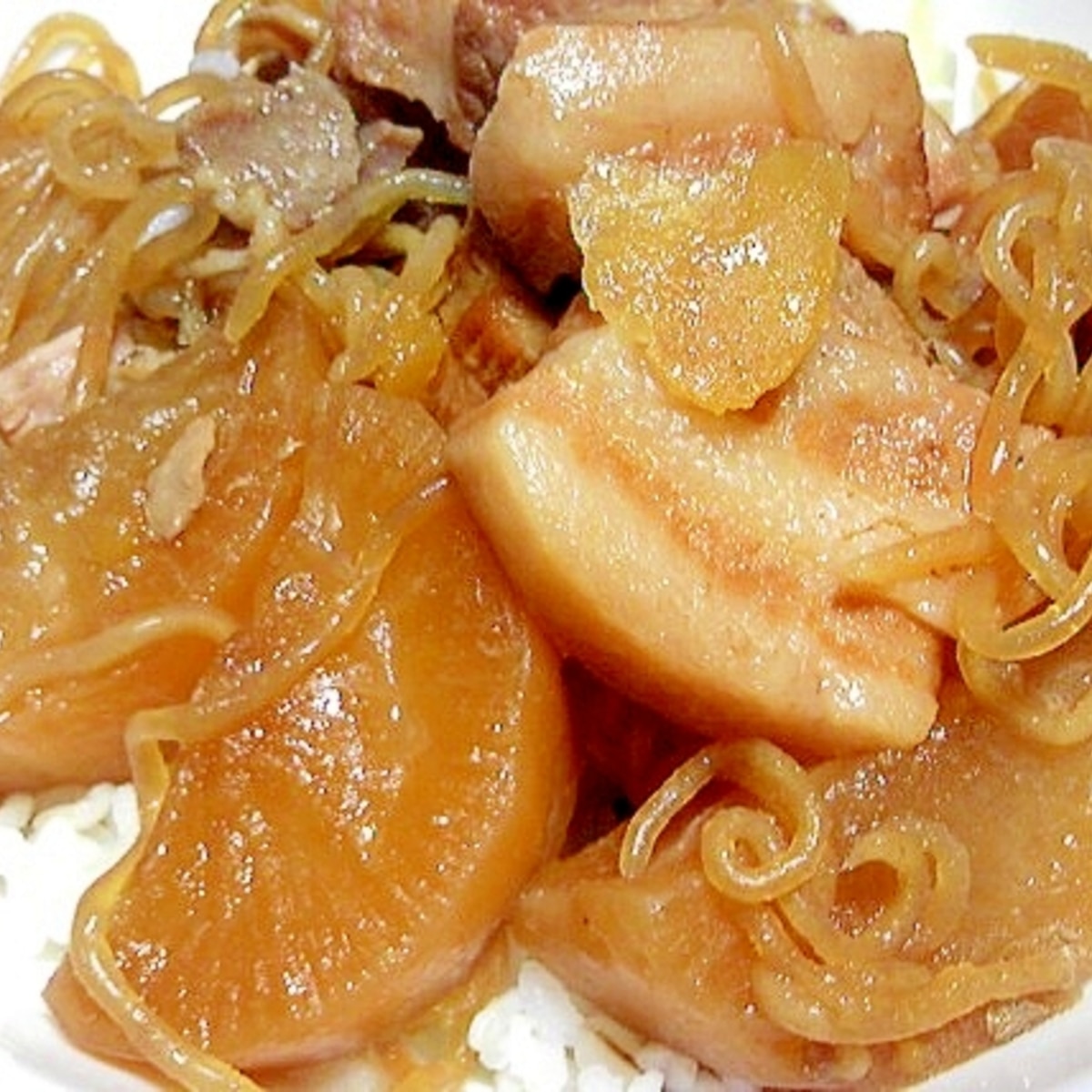 糸こんにゃくも入れた大根と豚バラの炊飯器煮込み レシピ 作り方 By デラみーやん 楽天レシピ 糸こんにゃくも入れた大根と豚バラの炊飯器煮込み レシピ 作り方 By デラみーやん 楽天レシピ
